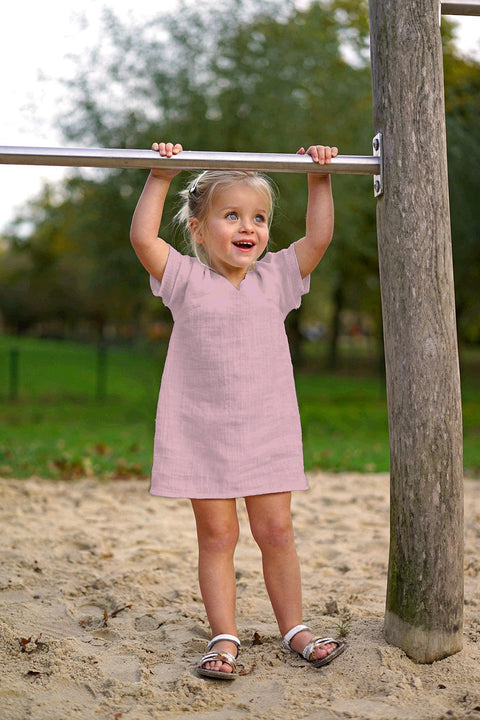 Musselin Uni Altrosa