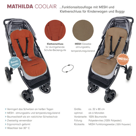 MATHILDA COOLAIR die Sitzauflage mit Klett