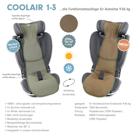 COOLAIR 1-3 die klassische Autositzauflage