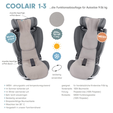 COOLAIR 1-3 die klassische Autositzauflage