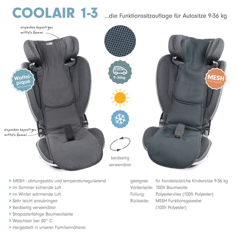 COOLAIR 1-3 die klassische Autositzauflage