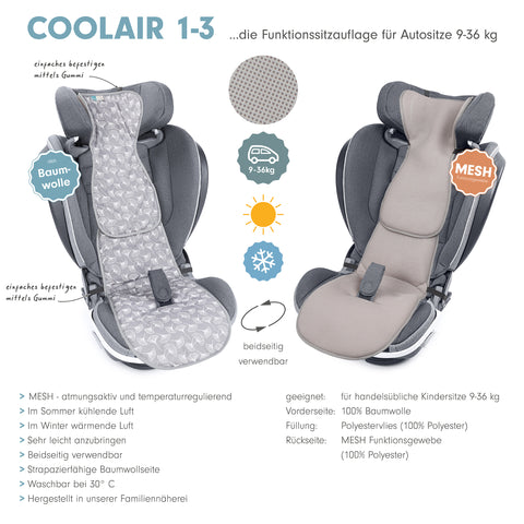 COOLAIR 1-3 die klassische Autositzauflage