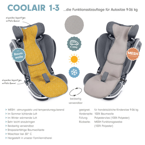 COOLAIR 1-3 die klassische Autositzauflage