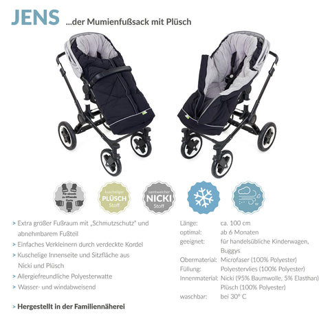 JENS der klassische Mumienfußsack