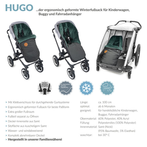 HUGO der Fusssack mit Klettverschluss