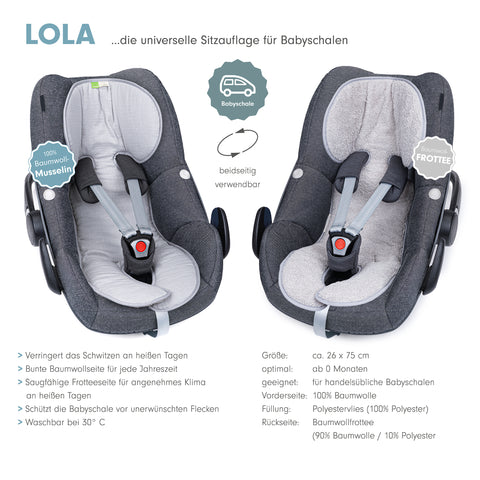 LOLA die musselin Sitzauflage