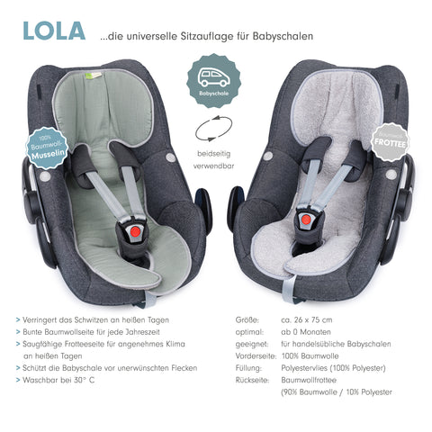 LOLA die musselin Sitzauflage