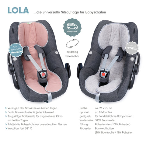 LOLA die musselin Sitzauflage