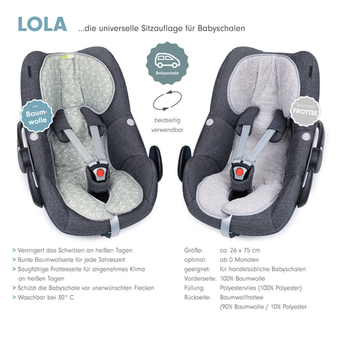 LOLA die musselin Sitzauflage