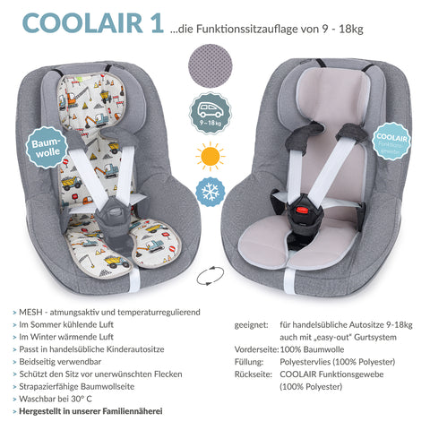 COOLAIR 1 die universelle Autositzauflage