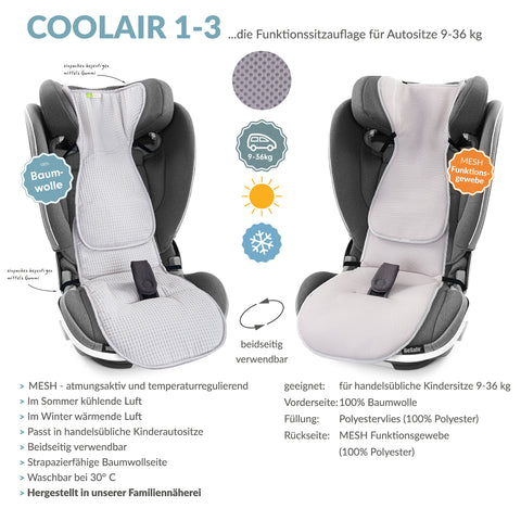 COOLAIR 1-3 die klassische Autositzauflage