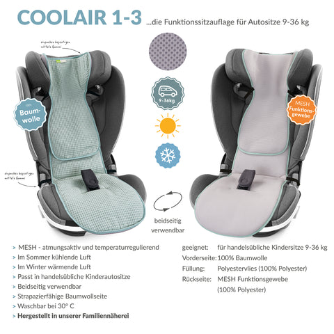 COOLAIR 1-3 die klassische Autositzauflage
