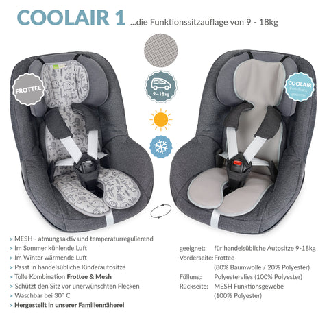 COOLAIR 1 die universelle Autositzauflage