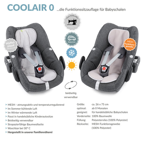 COOLAIR 0 die Sitzuaflage für Babyschale