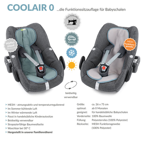COOLAIR 0 die Sitzuaflage für Babyschale