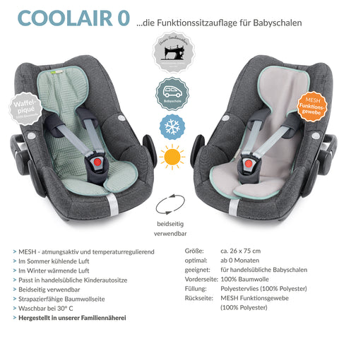COOLAIR 0 die Sitzuaflage für Babyschale