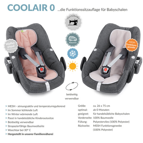 COOLAIR 0 die Sitzuaflage für Babyschale