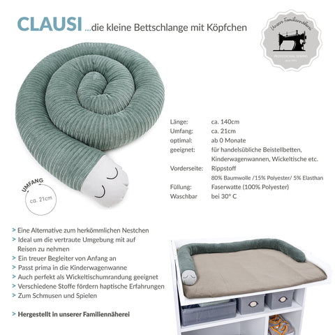 CLAUSI kleine Bettschlange