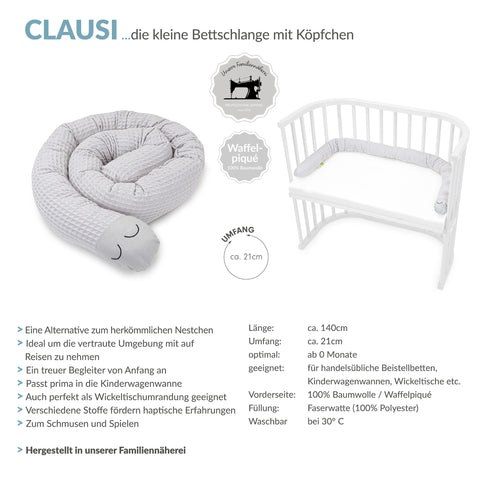 CLAUSI kleine Bettschlange