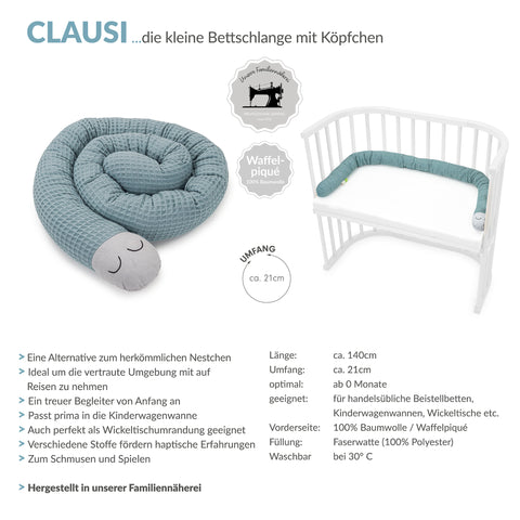 CLAUSI kleine Bettschlange