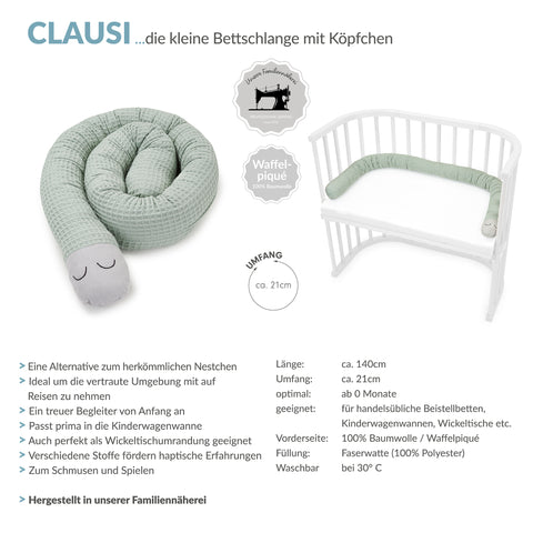 CLAUSI kleine Bettschlange