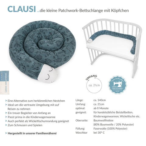 CLAUSI kleine Bettschlange