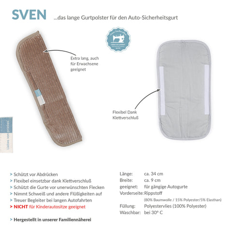 SVEN Gurtpolster für Erwachsene