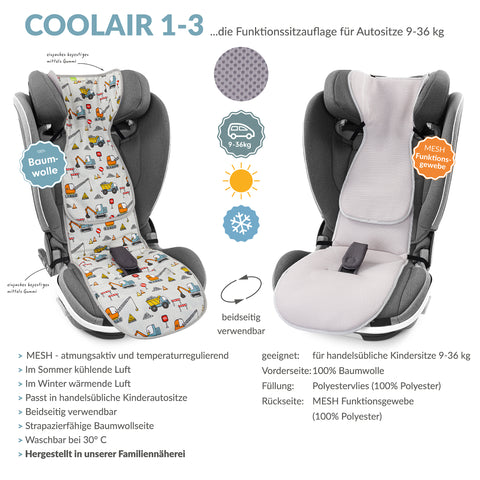 COOLAIR 1-3 die klassische Autositzauflage