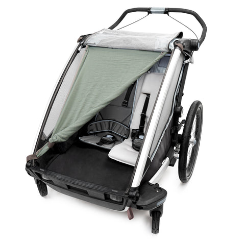 SÖREN musselin Sonnenschutz für Fahrradanhänger