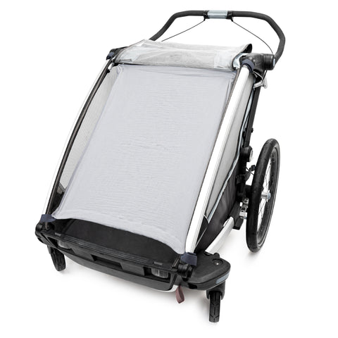 SÖREN musselin Sonnenschutz für Fahrradanhänger