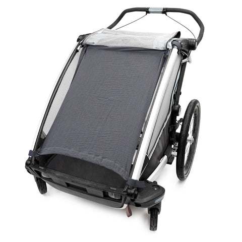 SÖREN musselin Sonnenschutz für Fahrradanhänger