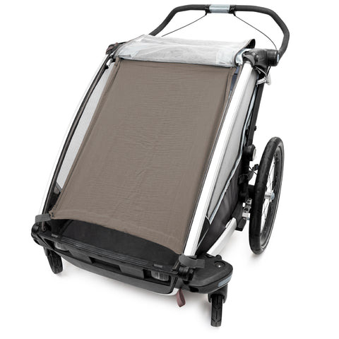 SÖREN musselin Sonnenschutz für Fahrradanhänger