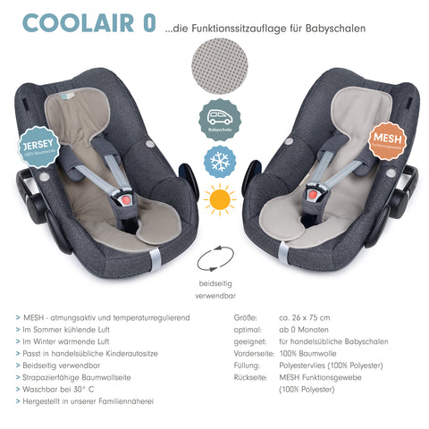 COOLAIR 0 die Sitzuaflage für Babyschale