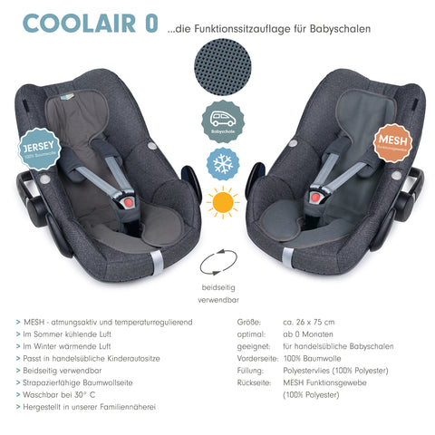 COOLAIR 0 die Sitzuaflage für Babyschale