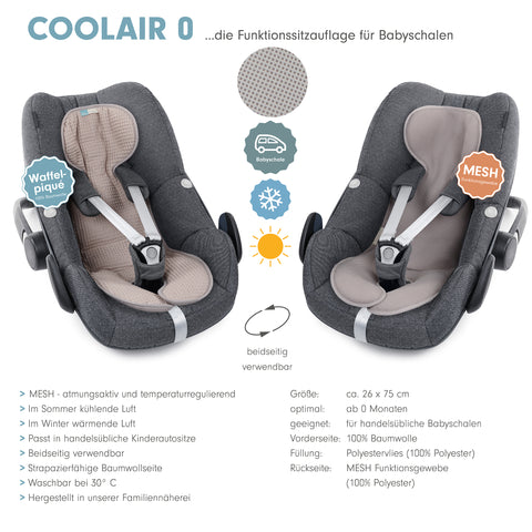 COOLAIR 0 die Sitzuaflage für Babyschale