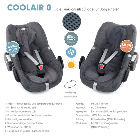 COOLAIR 0 die Sitzuaflage für Babyschale
