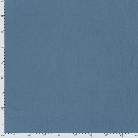 Musselin Uni Indigoblau
