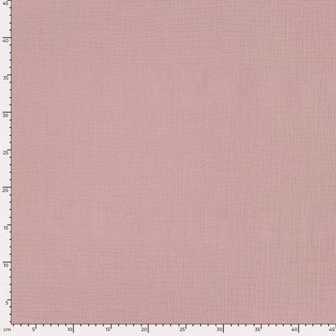 Musselin Uni Altrosa