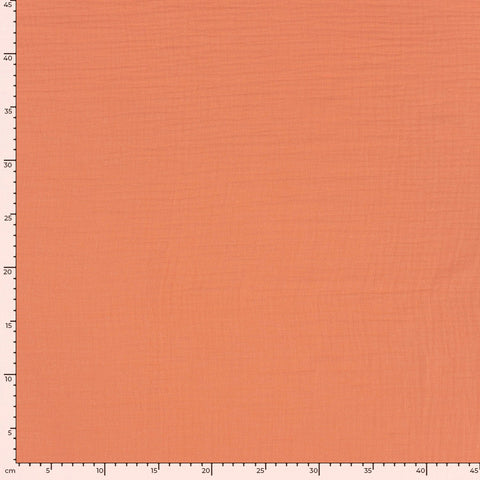 Musselin Uni Coral