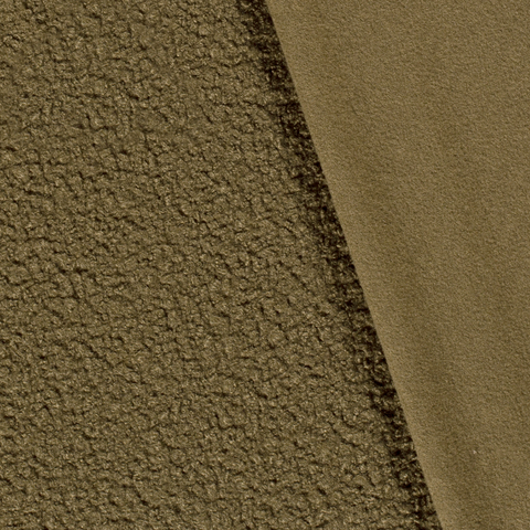 Bouclé Stoff Uni khaki-grün