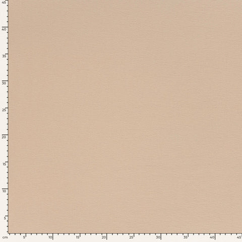 Terry Krepp Stoff Uni Nude