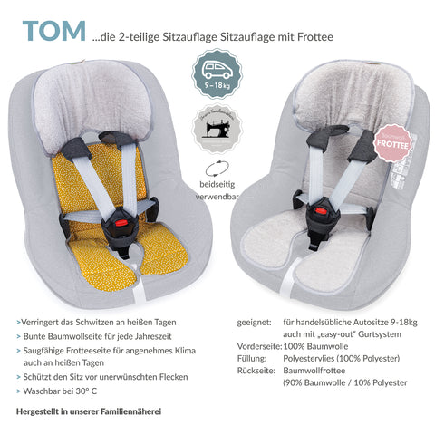 TOM' die zweiteilige Kindersitzeinlage