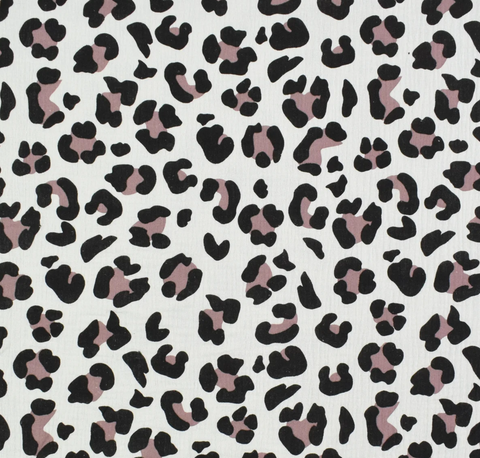 Musselin bedruckt Leopard
