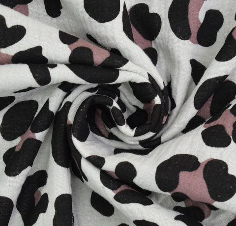 Musselin bedruckt Leopard