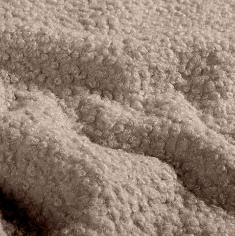 Bouclé Stoff Uni Beige